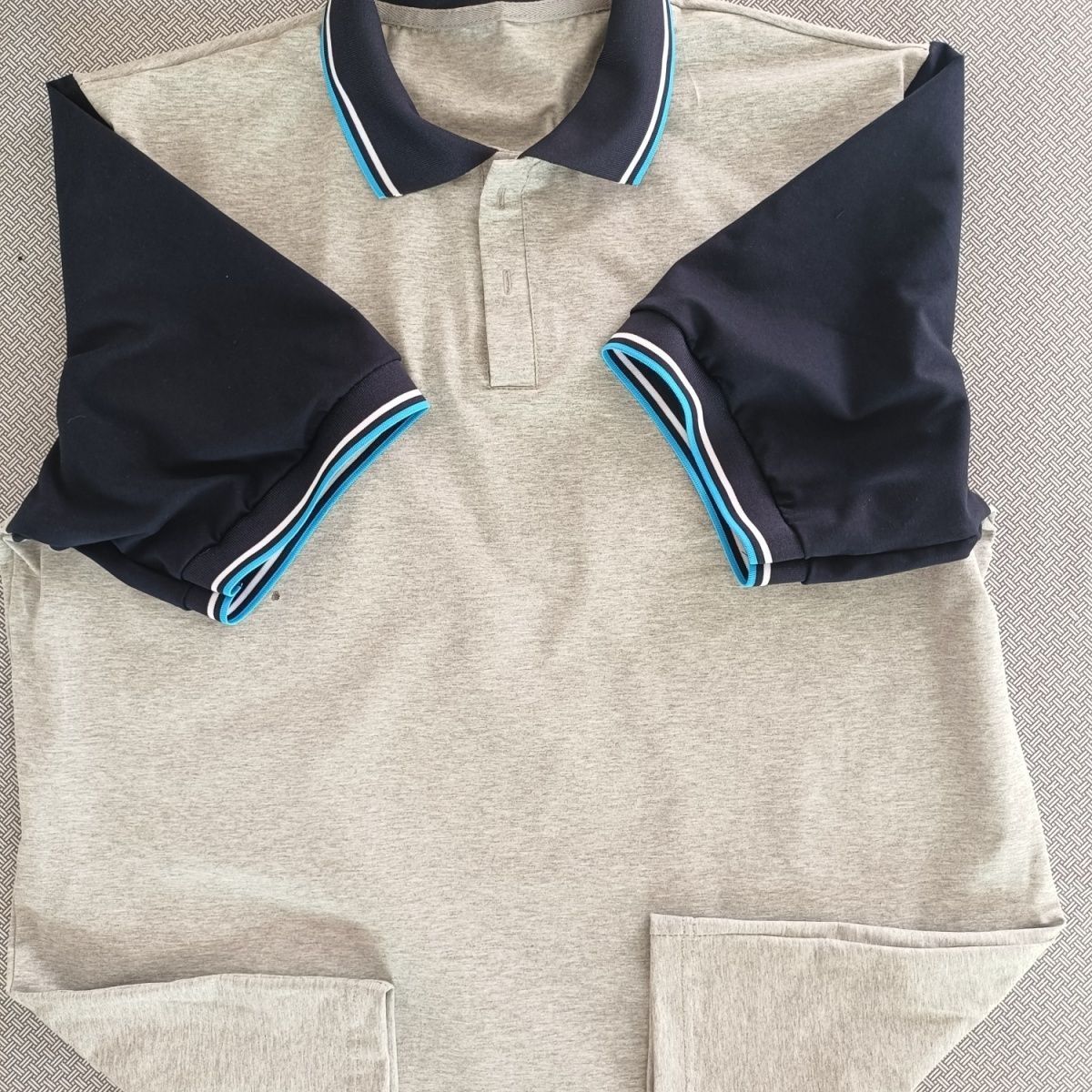 中小学生儿童T恤校服夏季POLO灰色运动短袖翻领女童班