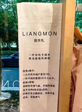 商场女服装店装饰陈列挂件广告海报网红条幅橱窗良木礼同款挂布