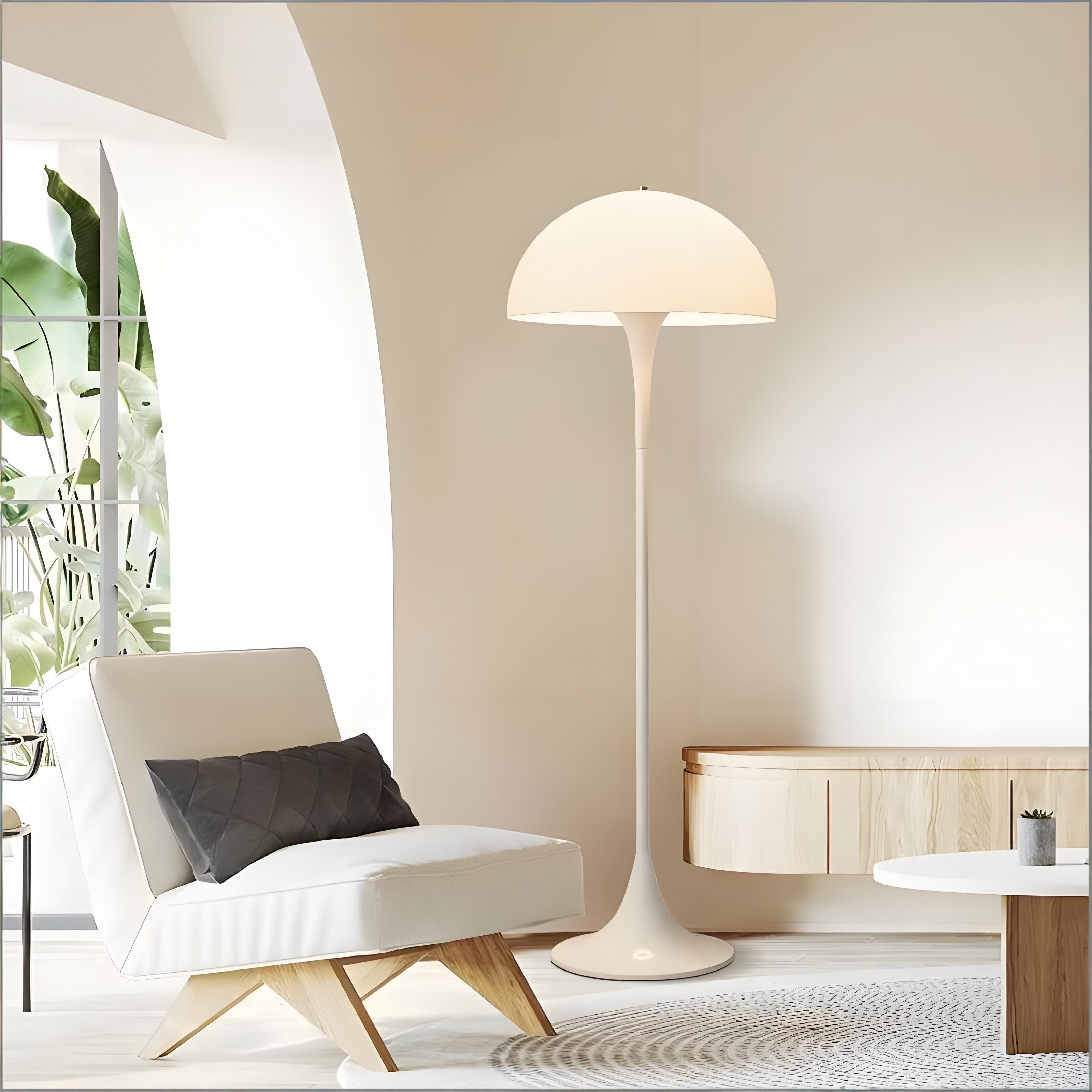 心飞翔蘑菇落地灯法式奶油高颜值