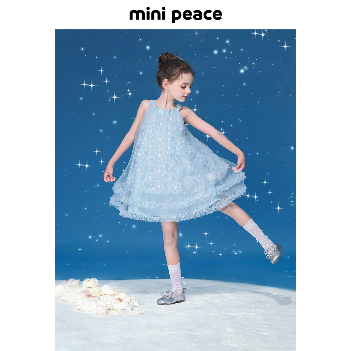 【公主系列】MINIPEACE太平鸟童装女童网纱公主裙夏季蓬蓬连衣裙