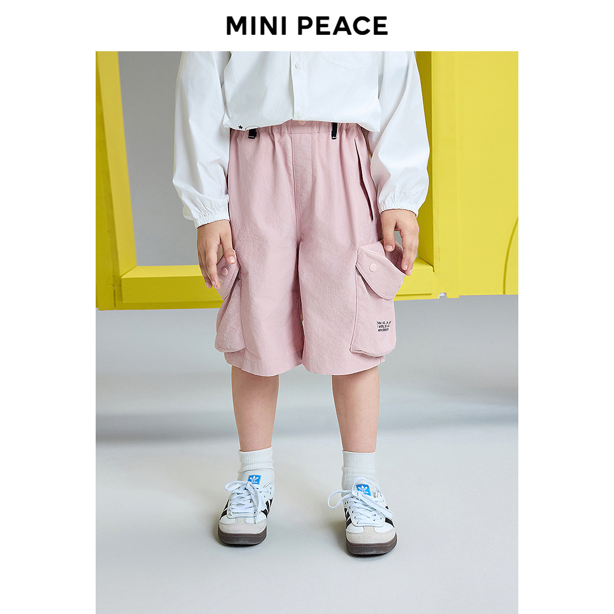 【专柜同款】MINIPEACE太平鸟童装男童裤子夏季薄款儿童中短裤