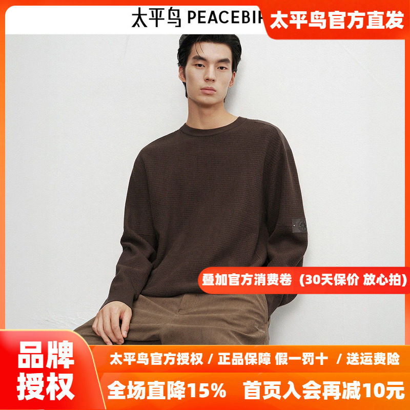 【商场同款】太平鸟男装毛衫26冬季新款复古针织衫潮 B2EBF4234