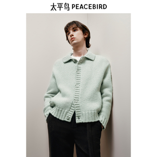 【Juan Salazar联名合作系列】太平鸟男装开衫休闲毛衣B1EAE4C14