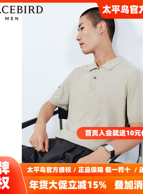 【商场同款】太平鸟男装 2025年秋季新款针织polo衫男B1EED2426