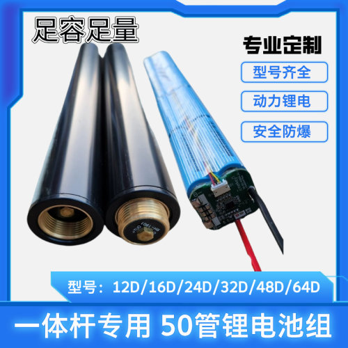 一体机锂电池组户外逆变器锂电池组50管12.6v16.8v25.2v专用电池
