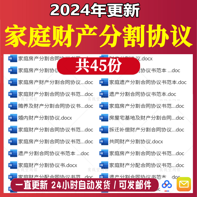 家庭财产分割遗产继承房产房屋拆迁补偿ty分配合同书协议范本模板属于什么档次？