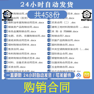 购销合同产品销gf售订货采购协议书模板范文word原材料商品买卖