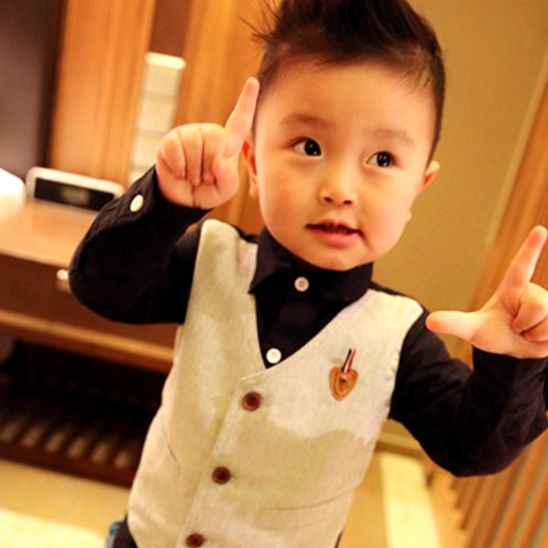 Chemise garcon à manche longue - Ref 2077040 Image 1