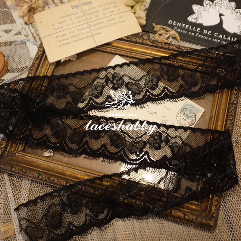 法国国宝级古法列维斯蕾丝leaves lace手工DIY高定蕾丝花边-047