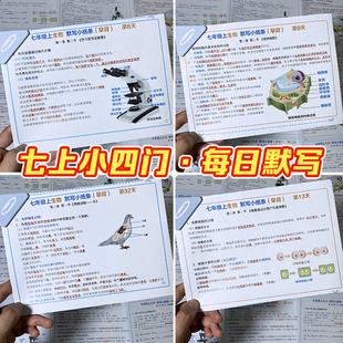 七年级上册小四门必背知识总结史地生政每日默写纸条2025新版彩印