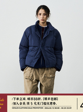 CENLES AW25 秋冬新款美式立领绗线新雪丽暖绒夹克棉服外套情侣款