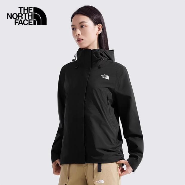 北面冲锋衣户外防风防泼水连帽