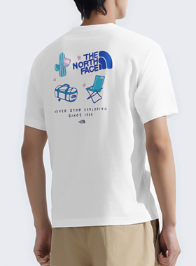 TheNorthFace北面t恤男女款25春夏户外休闲印花速干透气短袖8GZ5