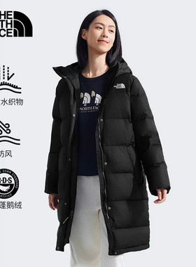 TheNorthFace北面长款羽绒服女秋冬款户外防泼水700蓬鹅绒81SA