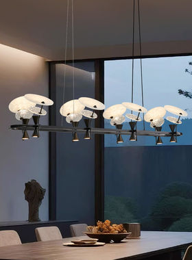 2026年新款餐厅吊灯意式轻奢设计师现代包豪斯餐桌吧台椭圆形吊灯