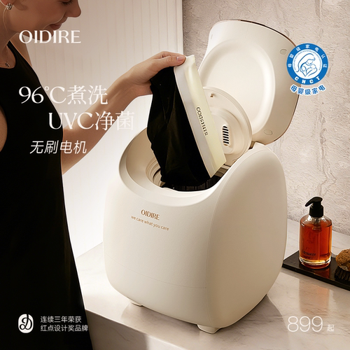 OIDIRE偶点内衣洗衣机洗内裤机专用迷你全自动洗袜子机洗烘一体机