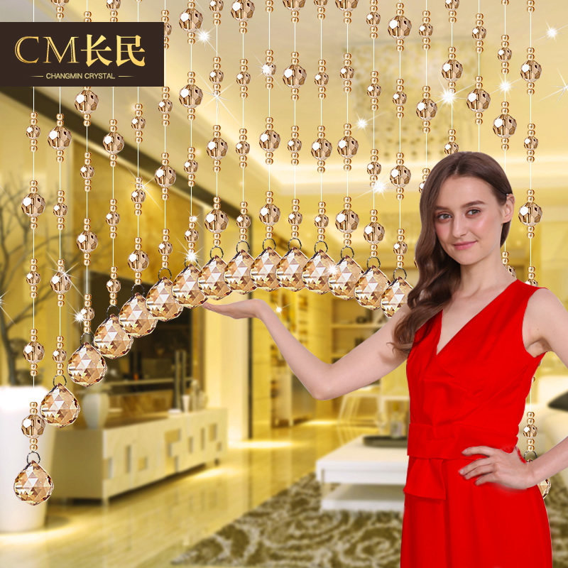 水晶珠帘隔断帘风水客厅免打孔玄关拱形装饰门帘屏风卫生间卧室帘|msdalam kategori rumah Fabrik, Langsir dan aksesori langsir, tirai/Gualian - dari Buy2taobao.com untuk memberikan perkhidmatan ejen Taobao profesional membeli