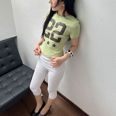 2025 VACANCES 夏季新款美式复古辣妹短袖T恤女宽松休闲百搭上衣