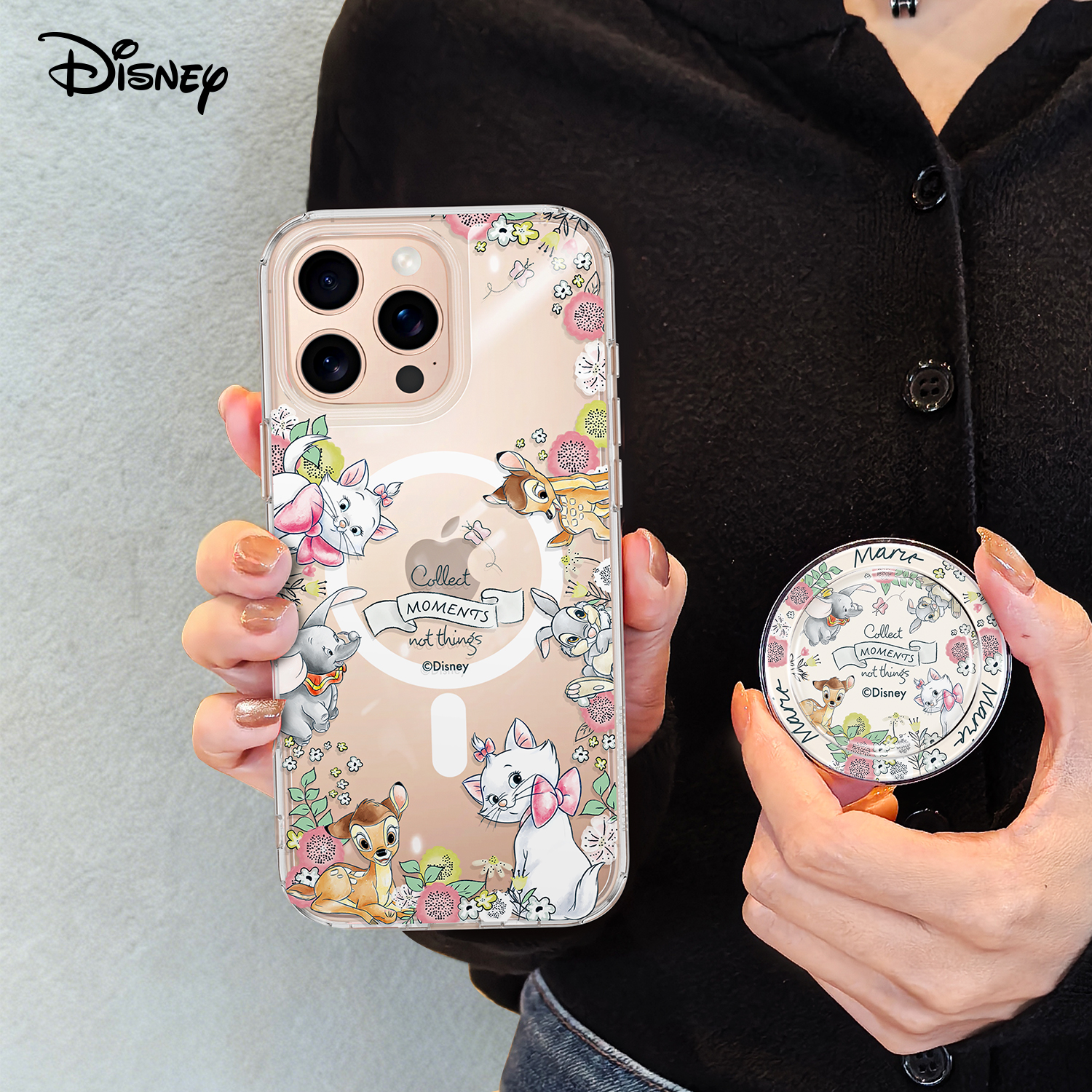 迪士尼正版透明气囊支架手机壳