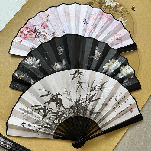 古风扇子8寸汉服折扇随身折叠百搭款中国风夏天男女通用舞蹈古装