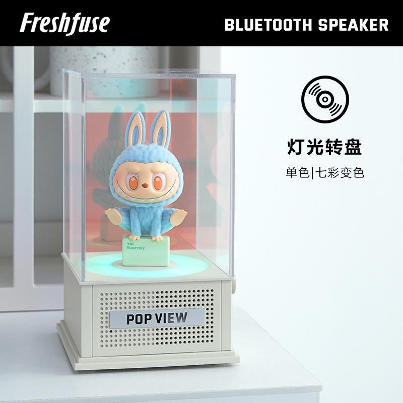 构新潮玩手办盲盒展示架蓝牙音响收纳亚克力防尘盒透明蓝牙音箱