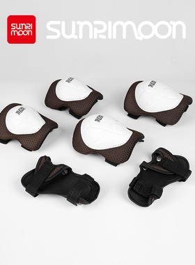 sunrimoon儿童平衡车护膝护具骑车轮滑自行车防护套装运动护肘