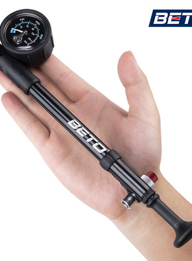 BETO自行车打气筒前叉打气筒避震后胆打气筒高压便携气筒400psi