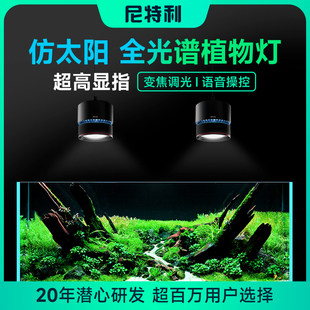 尼特利7系水草筒灯太阳光谱超高显指专业LED全光谱草缸原生溪流缸