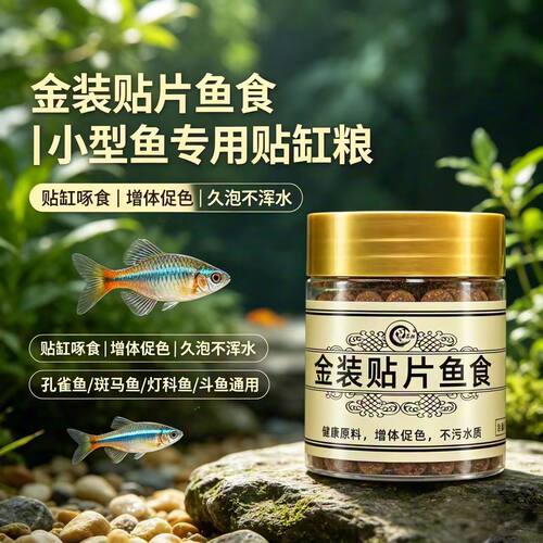 小型鱼饲料贴片凤尾鱼食热带鱼