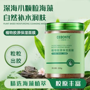 诗柏特植物胶原蛋白保湿面膜深海海藻补水滋润涂抹式小颗粒温和