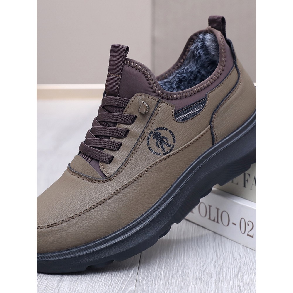 冬老北京布鞋男棉鞋加绒保暖爸爸鞋防滑大码中老年软底男休闲棉鞋