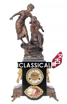 钟表 仿古钟表 古典 欧式 机械座钟 铜铸理石钟
