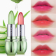 芦荟胶果冻口红保湿 滋润不脱色防水持久不易掉色不沾杯温变色唇膏