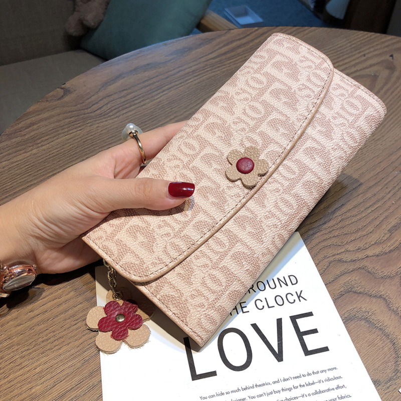 时尚长款大容量手拿钱包女大气2023新款配真皮钱夹放大手机大钞夹