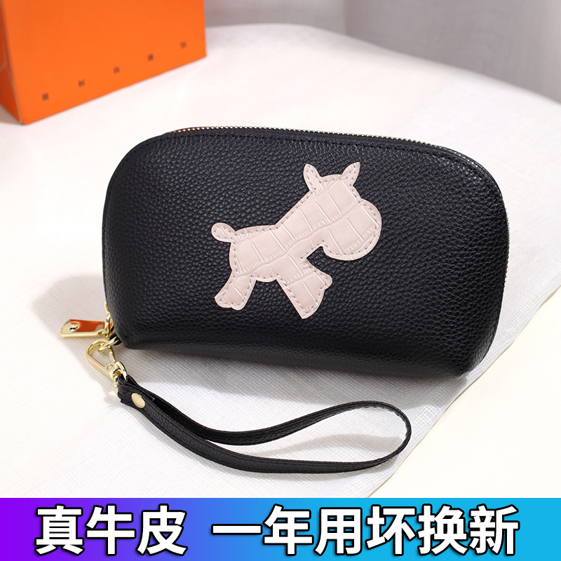 原创设计手拿包头层牛皮零钱包