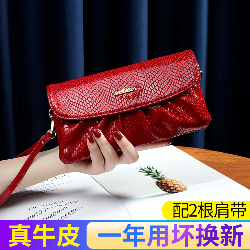 真皮斜挎小包女百搭2025夏新款双袋手机包腋下链条单肩包休闲手包,箱包皮具/热销女包/男包,通用款女包,淘宝优惠券,粉丝福利购,淘宝优惠卷