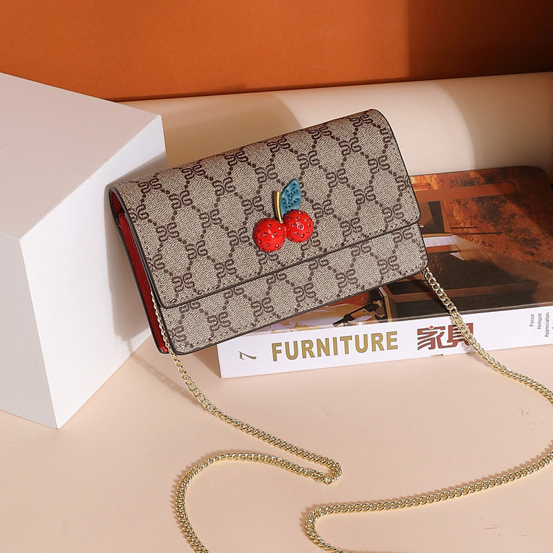 时尚链条斜挎小包包女气质2025秋季新款正品单肩小方包mini樱桃包,箱包皮具/热销女包/男包,小方包,淘宝优惠券,粉丝福利购,淘宝优惠卷