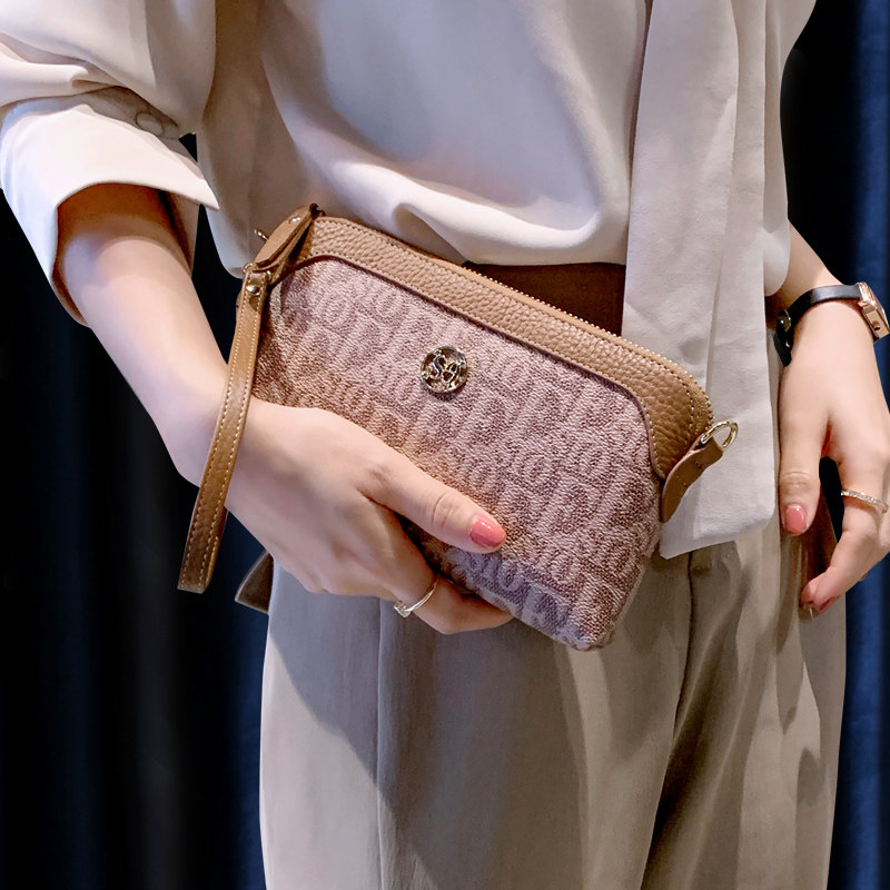 2025秋季新款斜挎小包手机包女百搭多卡位手拿包配真皮手拎零钱包,箱包皮具/热销女包/男包,手拿包,淘宝优惠券,粉丝福利购,淘宝优惠卷