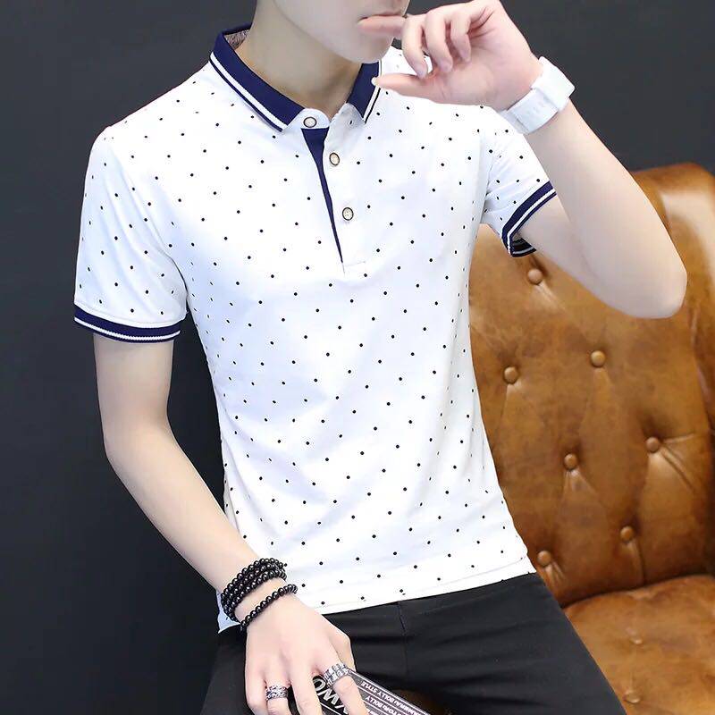 new pattern man Short sleeved T-shirt Korean Edition Trend Lapel polo clothes Collarin the Men's clothing, Shirt  category - from Buy2taobao.com to provide professional Taobao agent buy service