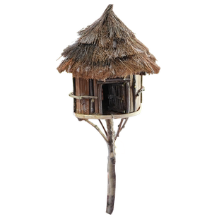 沙盘模型房屋材料包diy手工建筑小房子茅草屋微景观场景小树屋