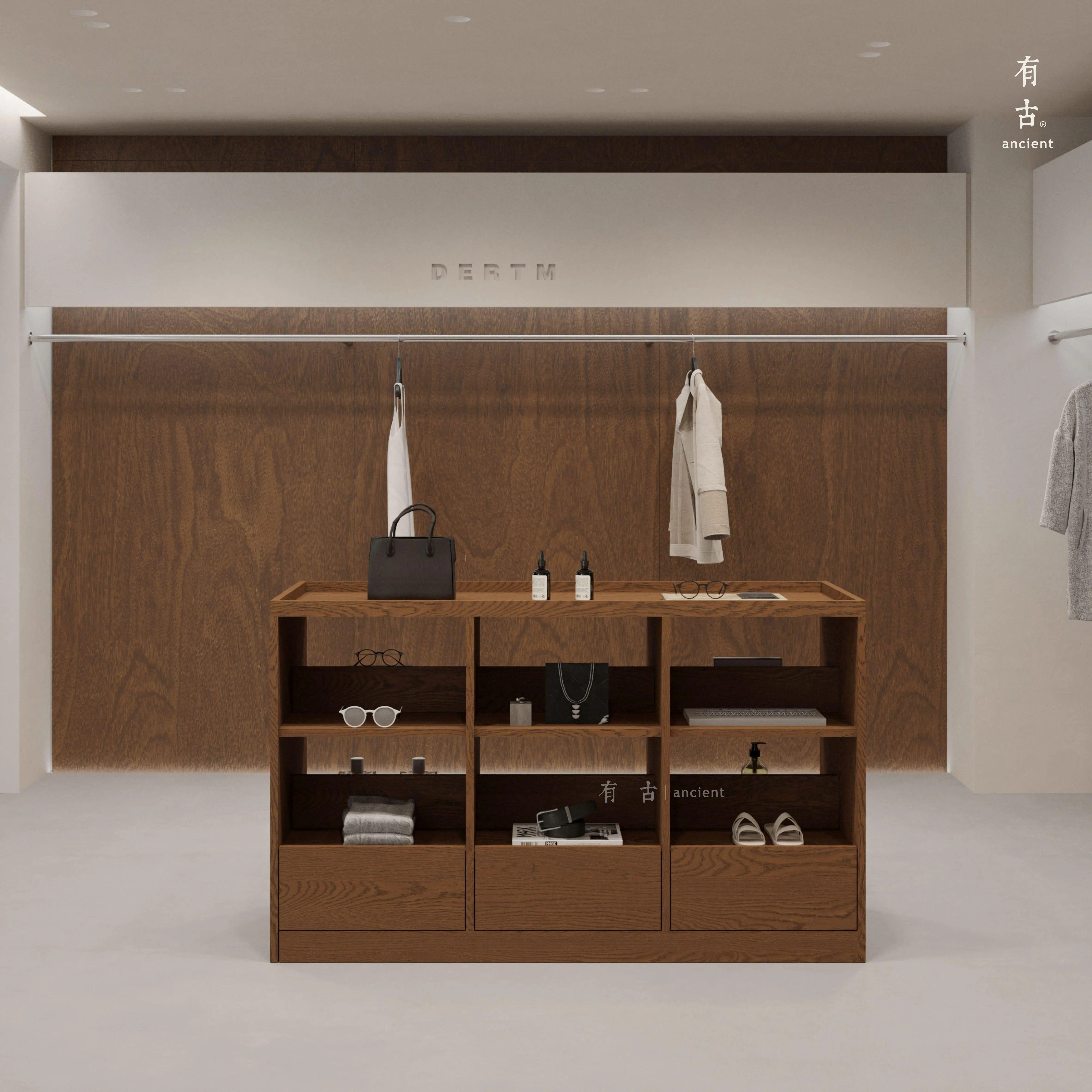 服装店中岛展示台简约现代