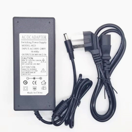 海康威视萤石录像机集中供电POE交换机光端机48V2.5A电源适配器线