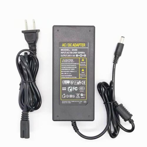 适用于LED鱼缸灯24V3A4A电源通用水草灯水族箱照明灯净水器适配器