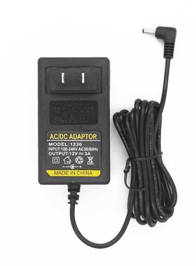 适用快速者S1笔记本电脑开关电源线 12V2.5A3A小圆口适配线充电器