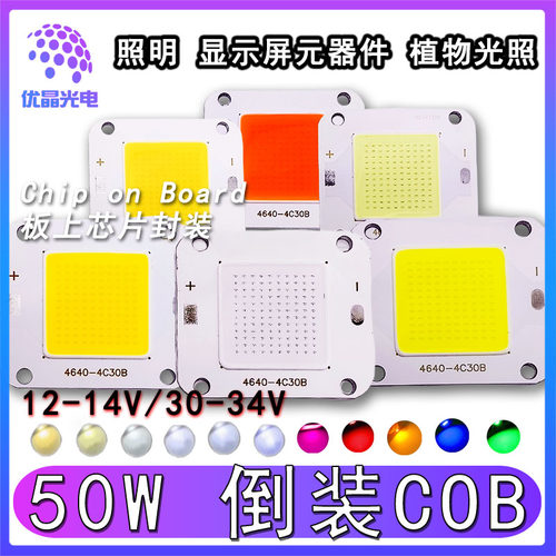 免驱动COB倒装LED灯珠50W