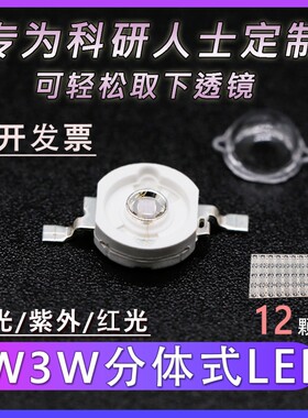 自点荧光粉LED光源透镜可拆