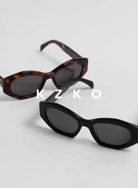 金属标多边形镜框太阳镜时尚墨镜