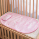 婴儿凉席儿童凉席椭圆配套冰丝婴儿床有底蚊帐罩专用凉席凉枕 夏季