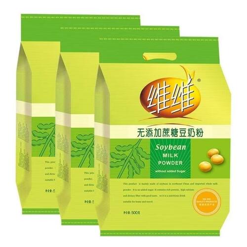 维维无添加蔗糖豆奶粉500g