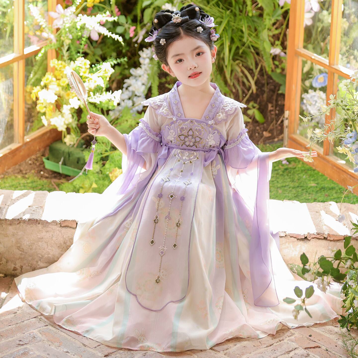 汉服女童2026新款连衣裙仙气夏季中国风儿童唐装古风超仙古装裙子
